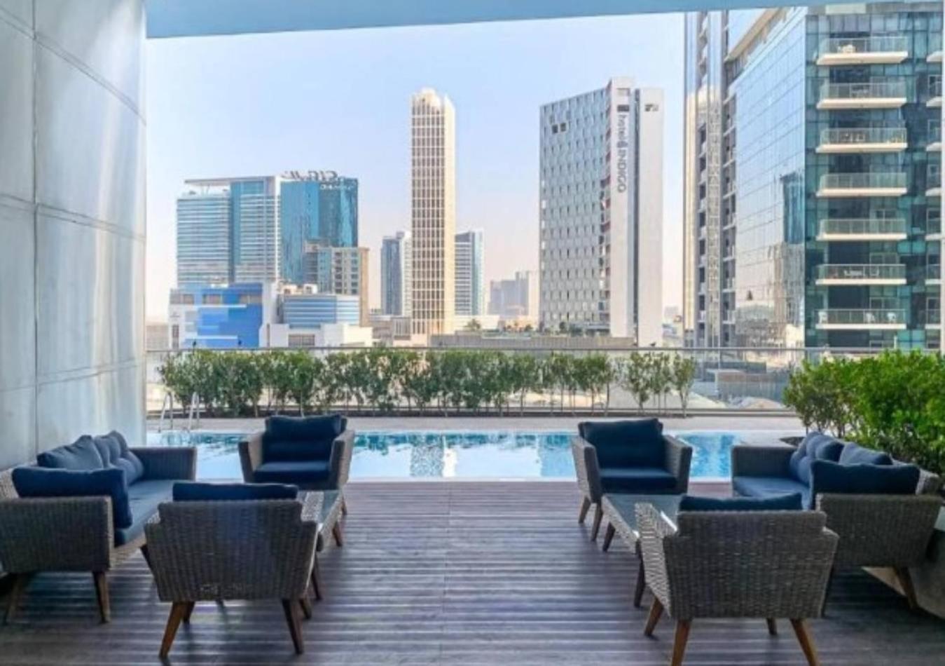 Modern 1Br Apartment, High Floor, Near Dubai Mall Dış mekan fotoğraf