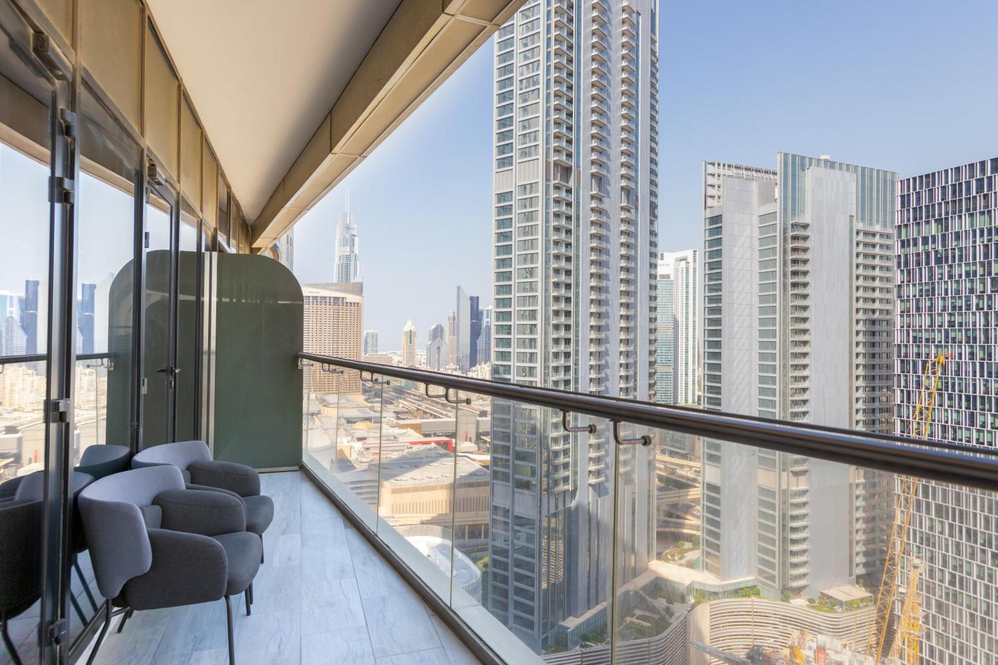 Modern 1Br Apartment, High Floor, Near Dubai Mall Dış mekan fotoğraf