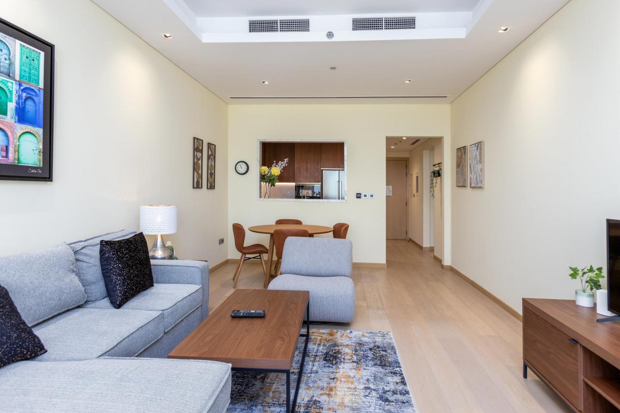 Modern 1Br Apartment, High Floor, Near Dubai Mall Dış mekan fotoğraf