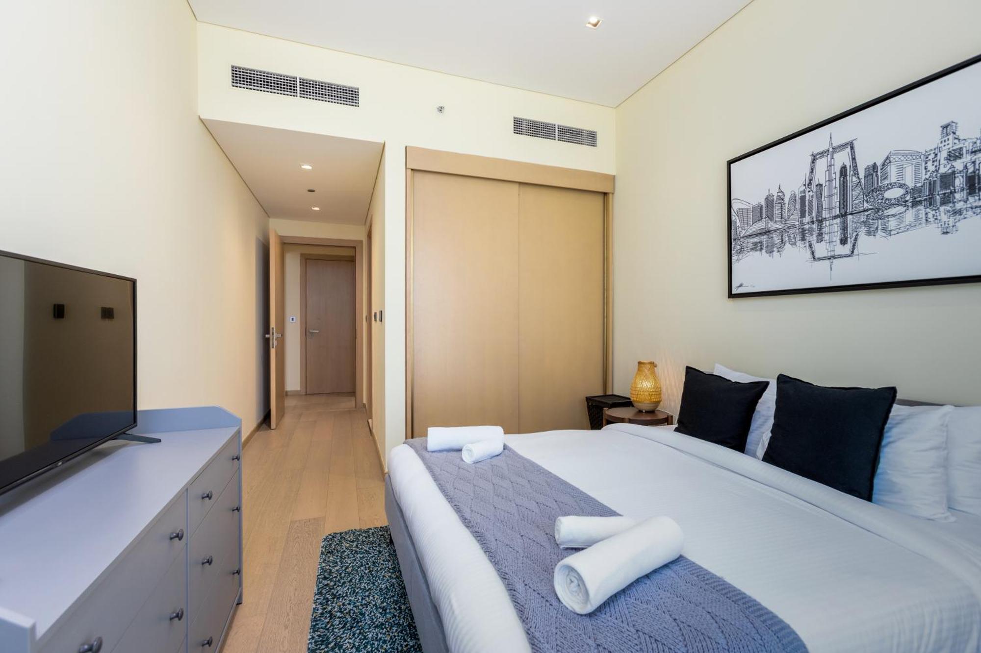 Modern 1Br Apartment, High Floor, Near Dubai Mall Dış mekan fotoğraf
